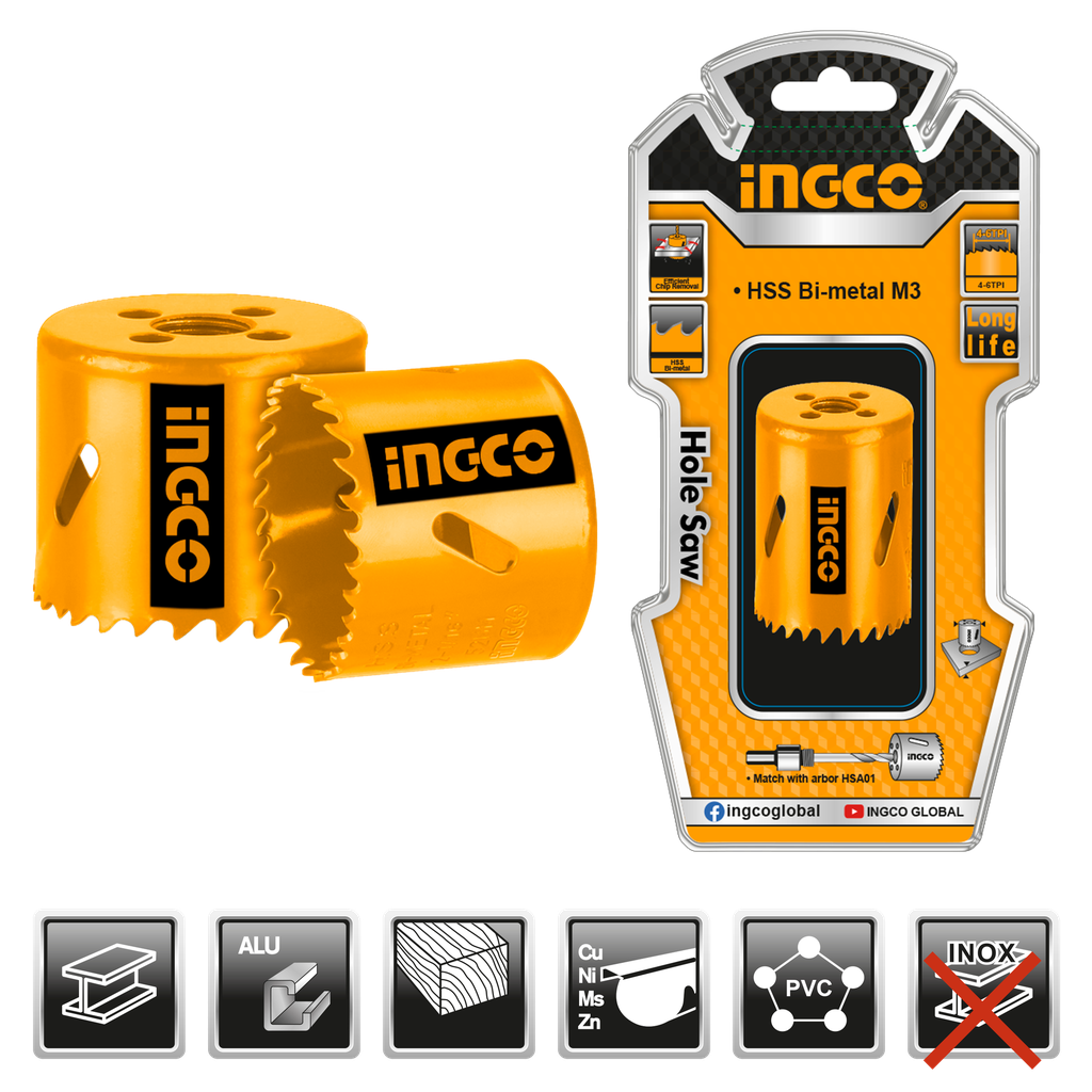 BROCA CIRCULAR METAL 22MM X 38MM