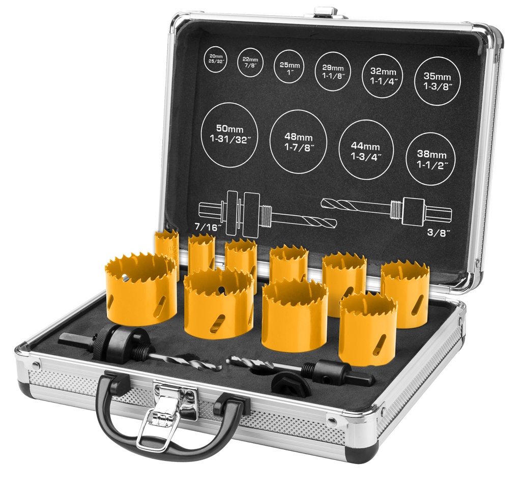 BROCA CIRCULAR METAL SET 12 PCS