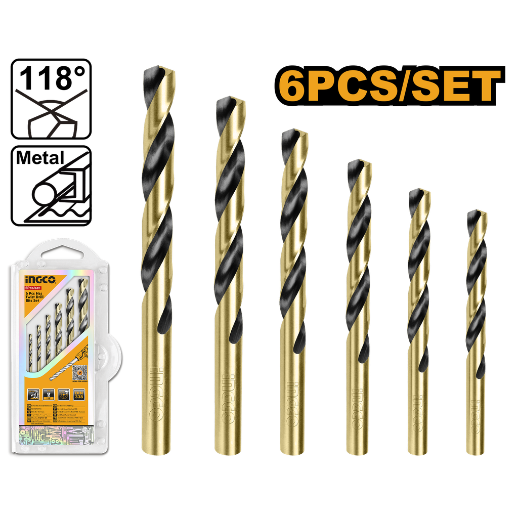 BROCA DE METAL SET 6PCS