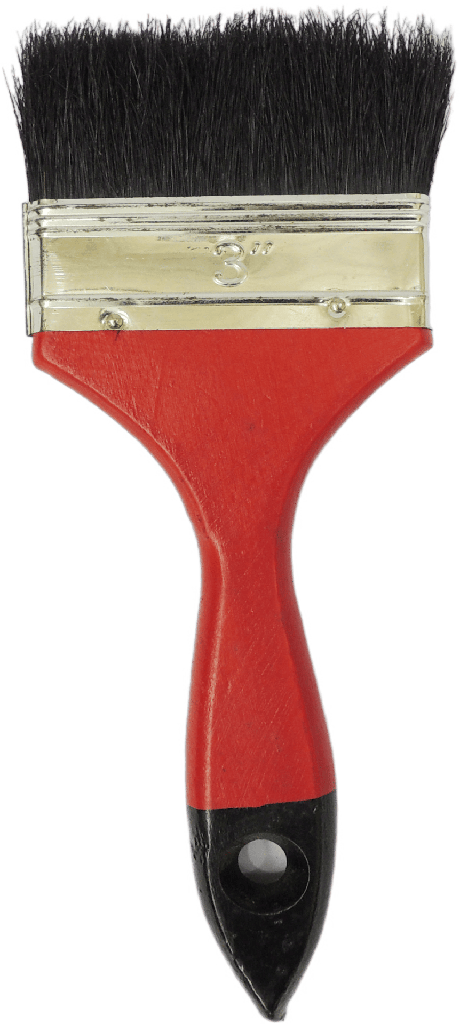 BROCHA COLOR ROJO/NEGRO 3"