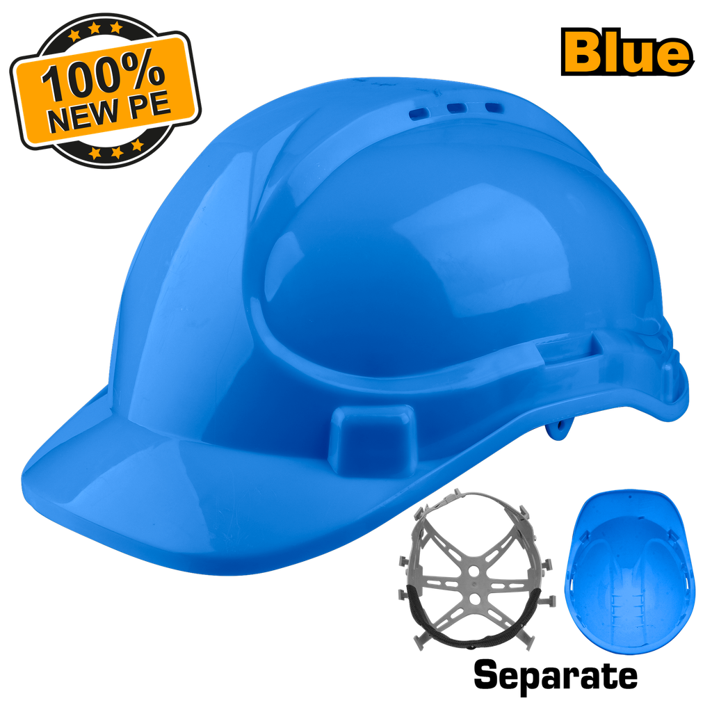 CASCO DE SEGURIDAD AZUL VENTILADO