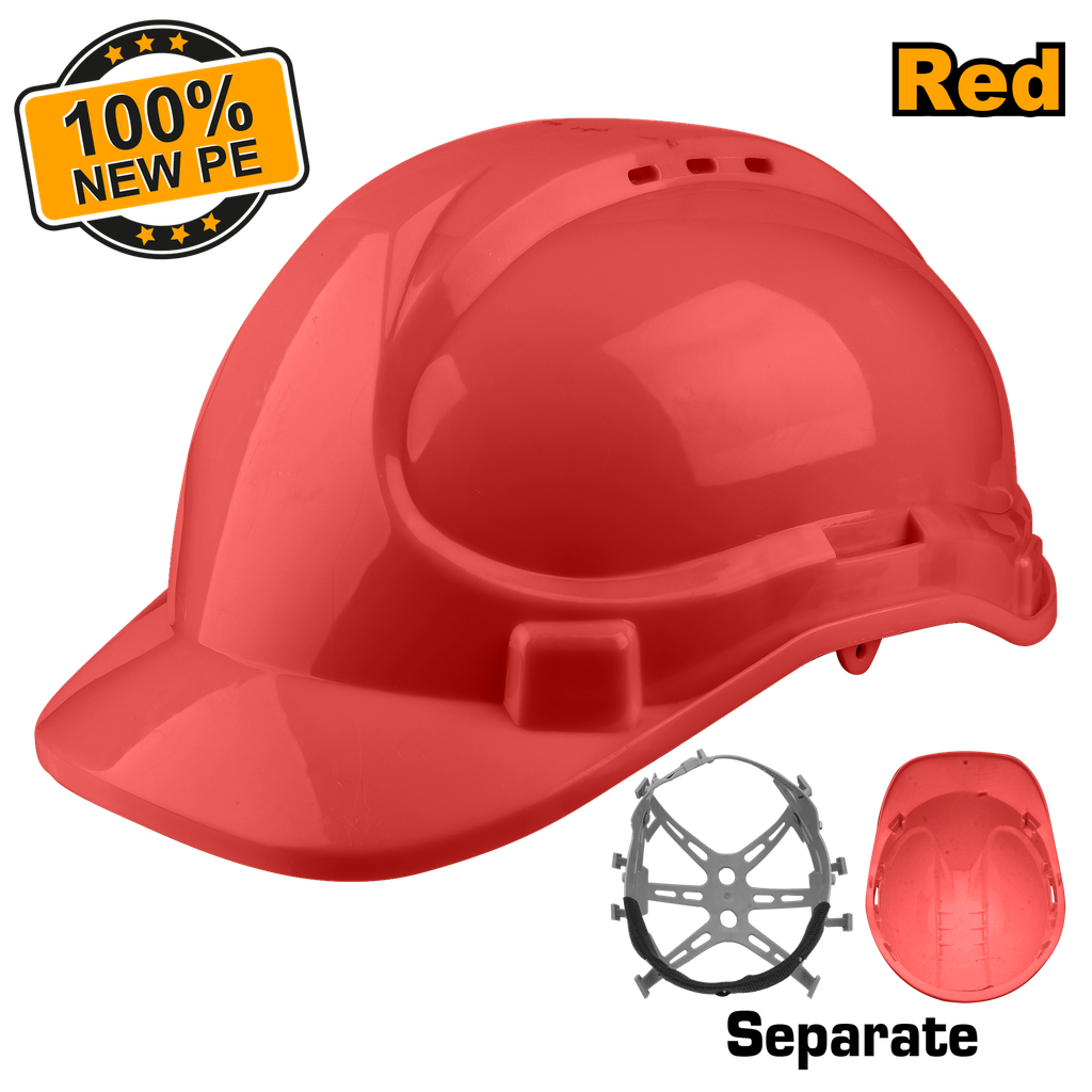 CASCO DE SEGURIDAD VENTILADO ROJO