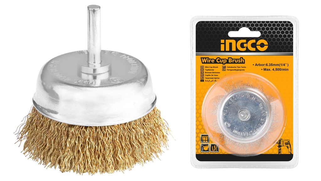 CEPILLO COPA DE ALAMBRE 3" 1/4"