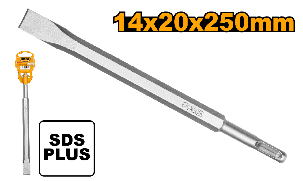 CINCEL SDS PLUS 14X250X20MM PLANO
