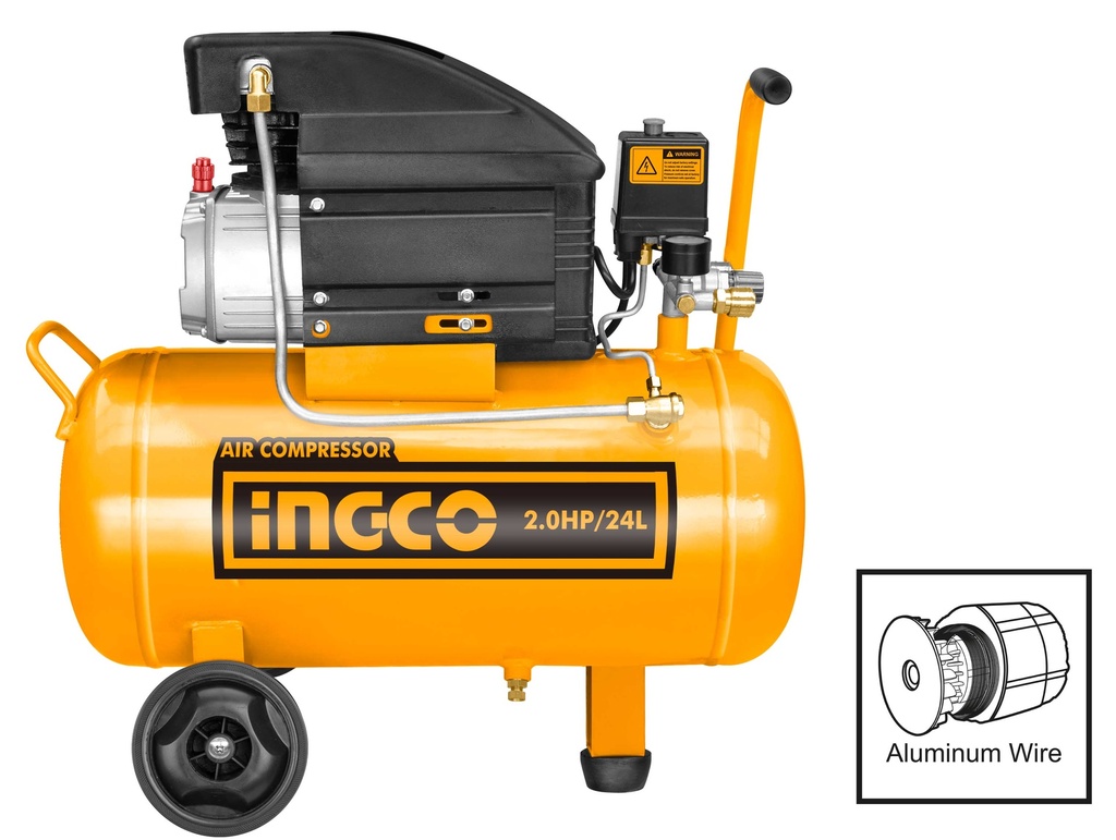 COMPRESOR DE AIRE 2HP 24L