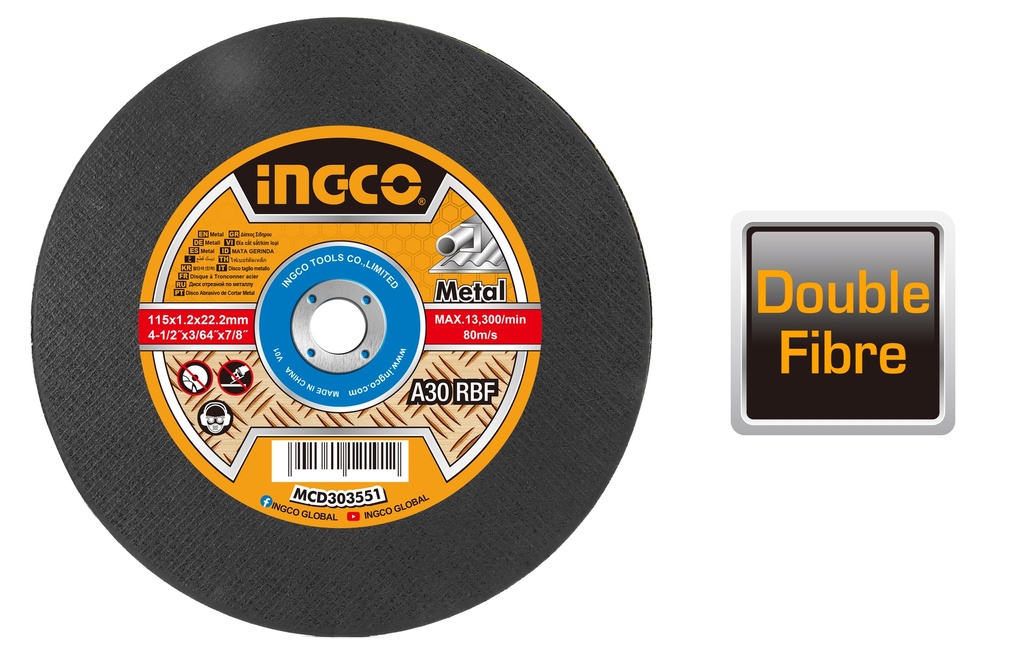 [AGOTADO] DISCO DE CORTE METAL ABRASIVO 14" X 1/8" X 1"