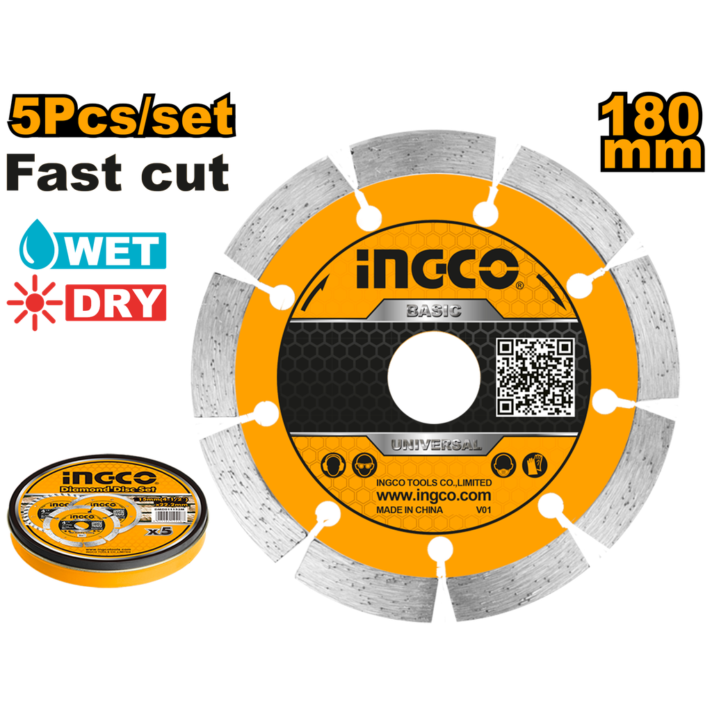 DISCO DE DIAMANTE SEGMENTADO 7" X 7.5MM