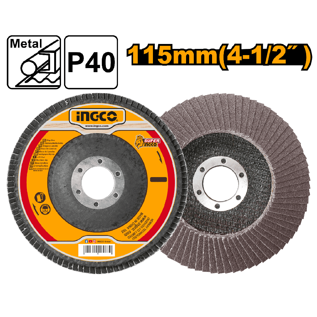 DISCO MIL HOJAS 4" x 22mm P40