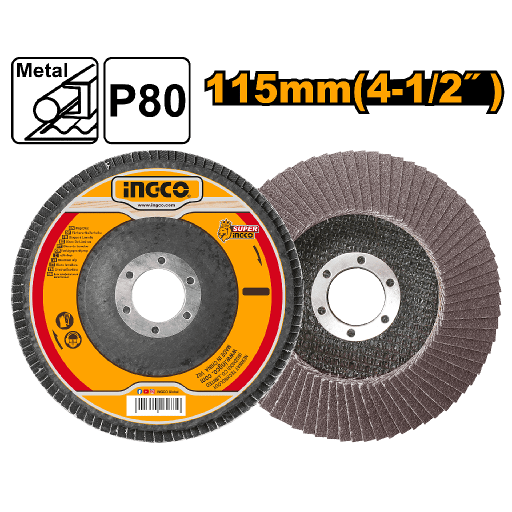 DISCO MIL HOJAS 4" x 22mm P80