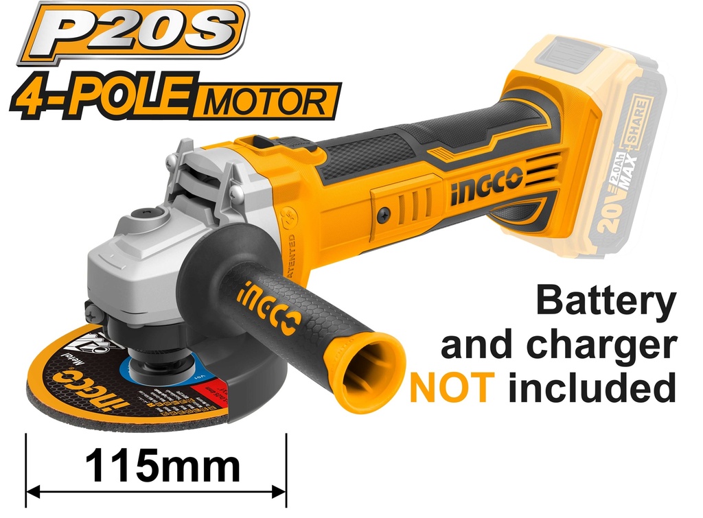 ESMERILADORA 4-1/2" 20V