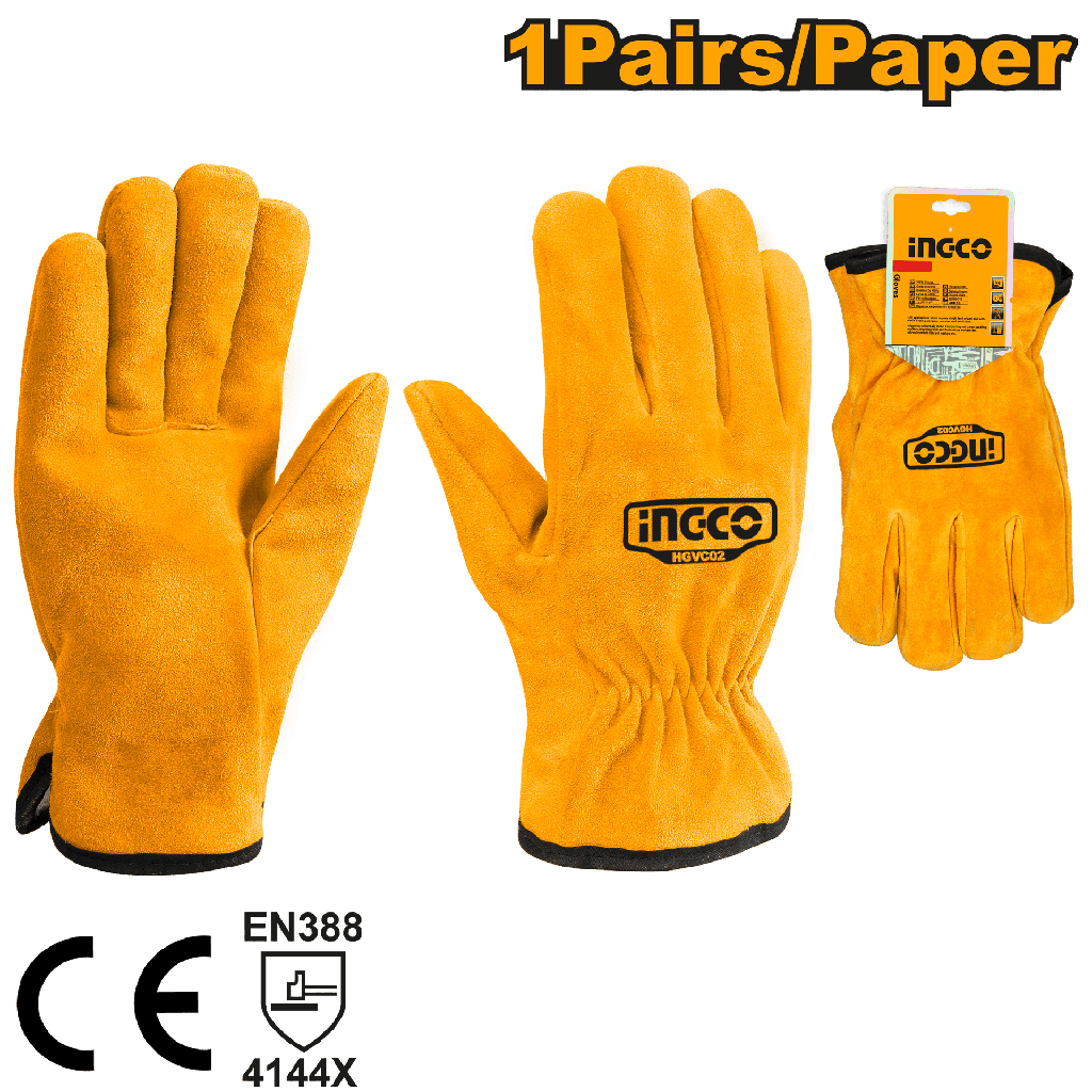 GUANTES DE CUERO 10"
