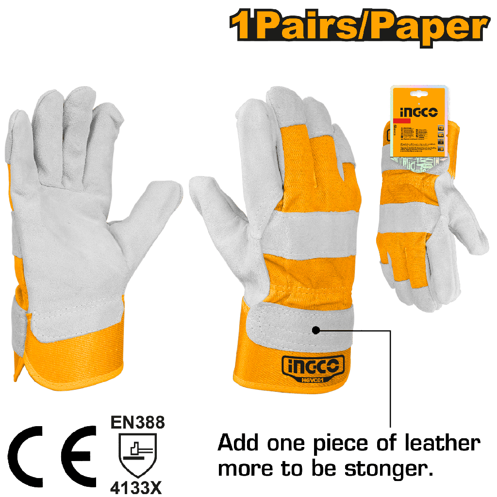 GUANTES DE CUERO 10.5" 