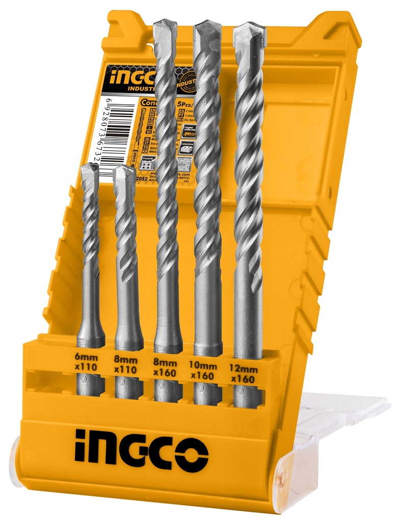 BROCA DE CONCRETO SDS PLUS SET DE 5 PCS
