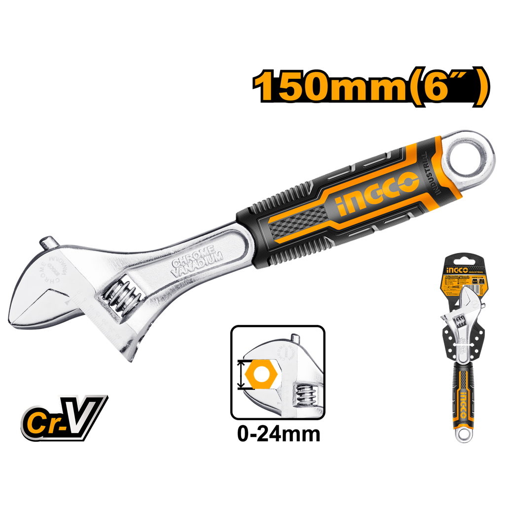 LLAVE AJUSTABLE M/CAUCHO 6"