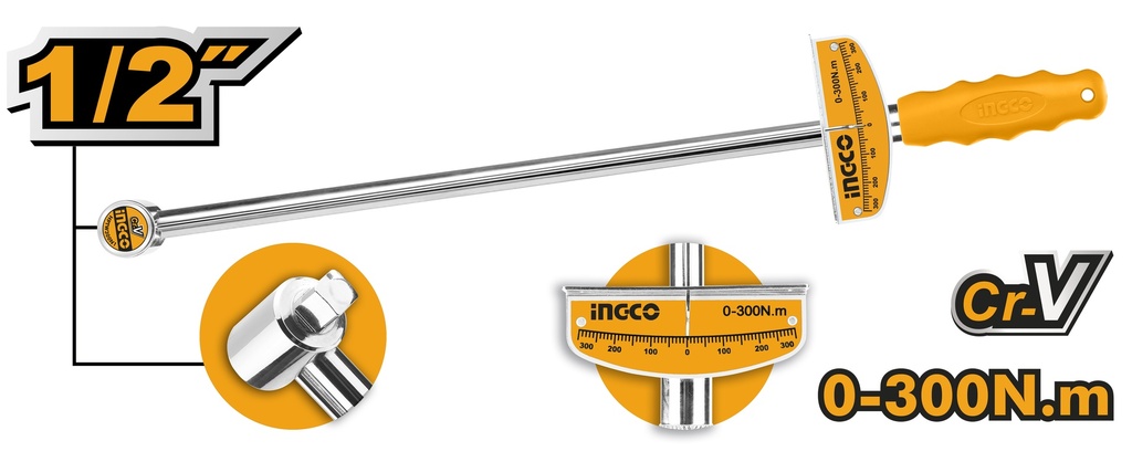 [AGOTADO] LLAVE DE TORQUE 1/2" 0-300N.m