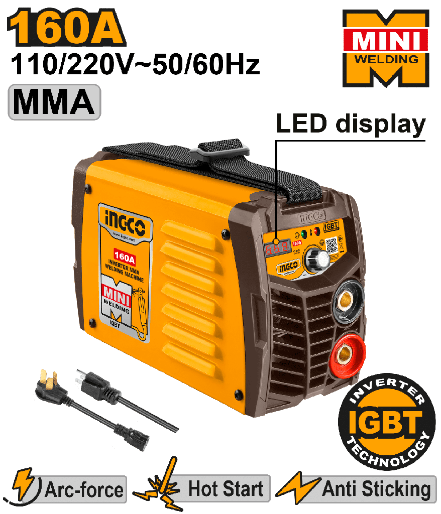 MAQUINA DE SOLDAR INVERTER 110V 160A