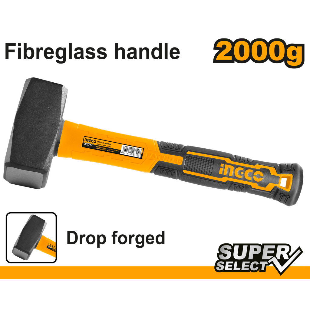 MARTILLO DE PERFORACION MANGO DE FIBRA 2 KG