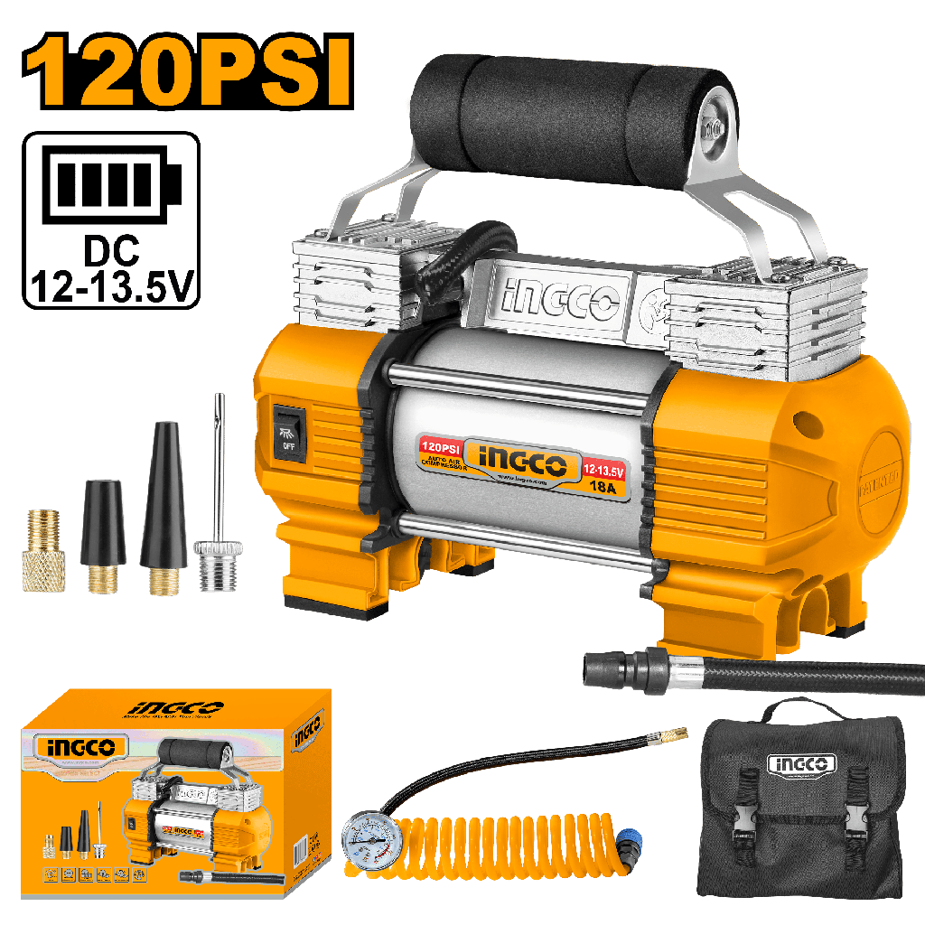 MINI COMPRESOR PARA AUTO 12V 120 PSI