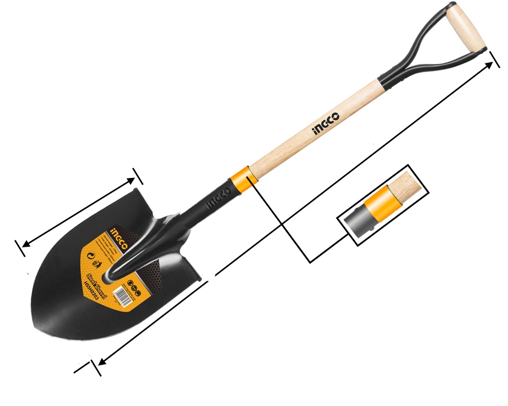 PALA REDONDA MANGO CORTO