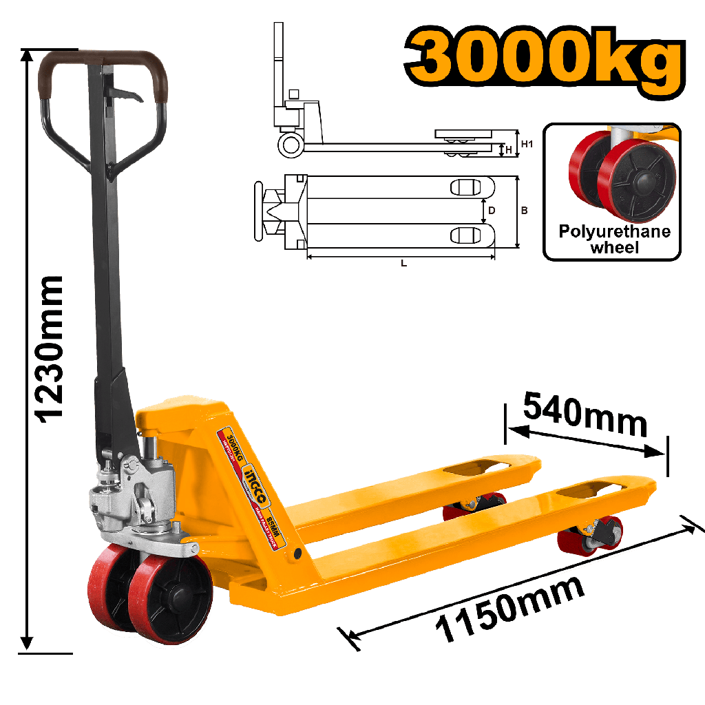 PALLET TRUCK 3000KG