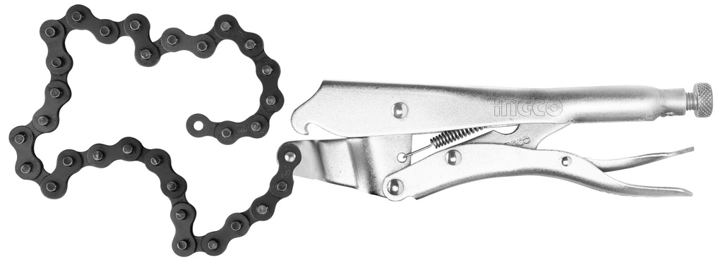 PINZA PRESION DE SUJECION CON CADENA 10"