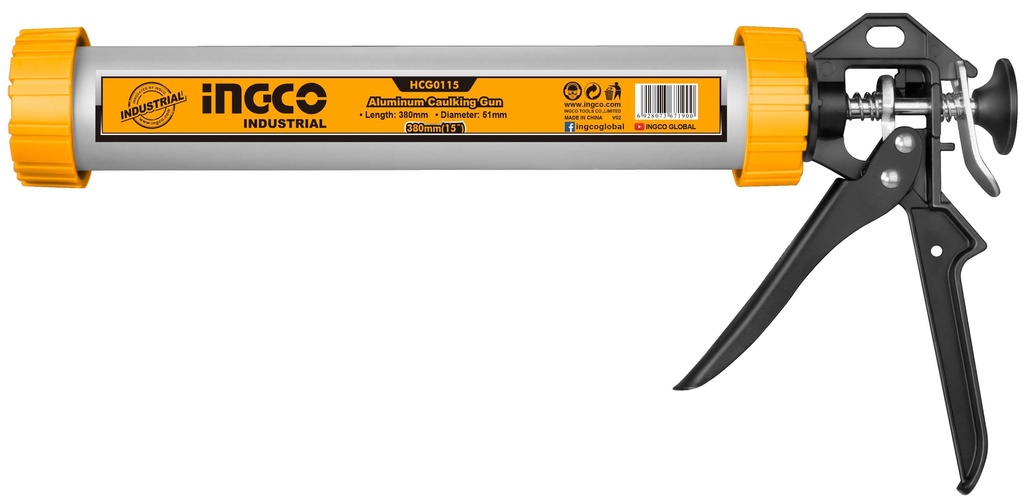 PISTOLA CALEFATEAR TUBO ALUMINIO 15"