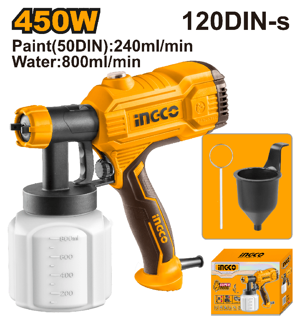 [AGOTADO] PISTOLA DE PINTAR 450W 800ML