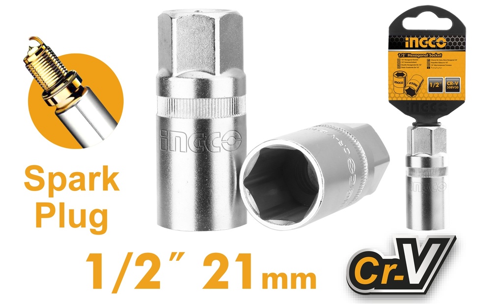 SACA BUJIA 1/2" X 21MM