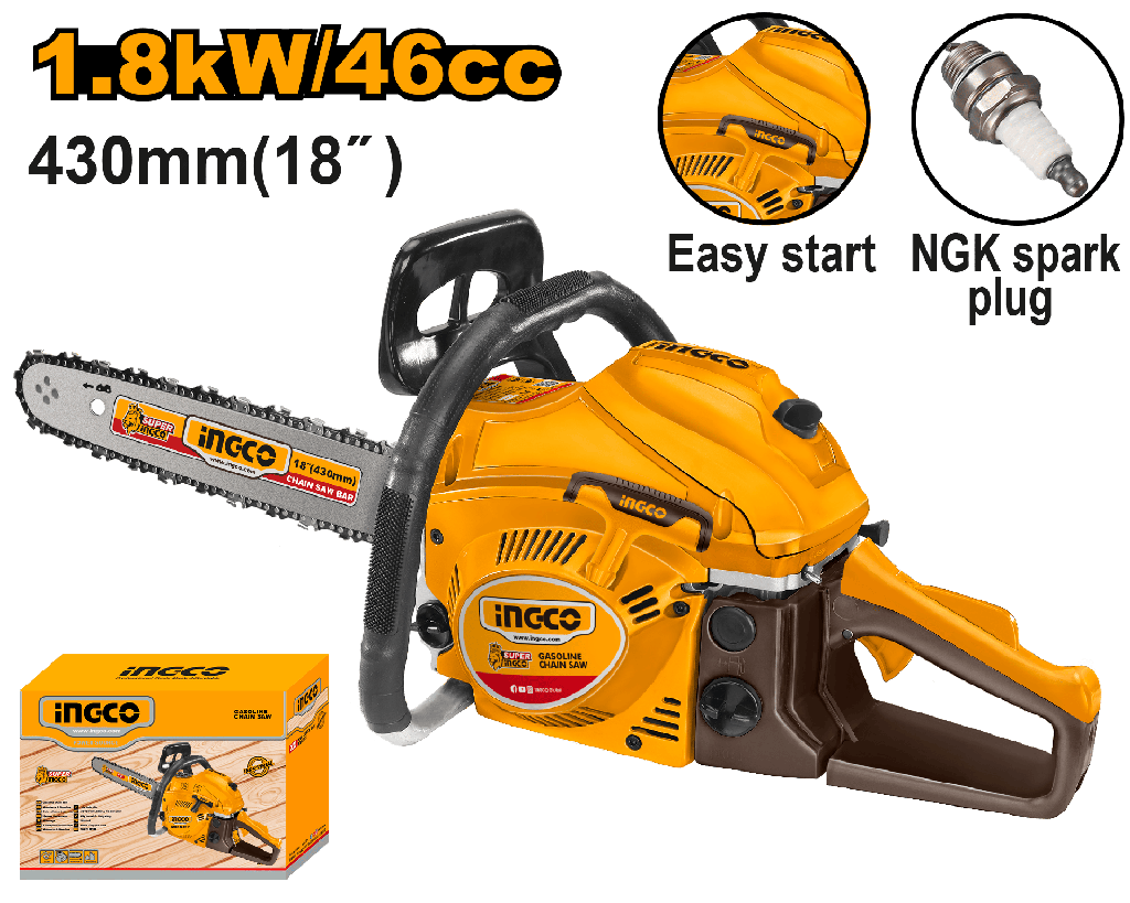 SIERRA DE CADENA GASOLINA 18" 46CC