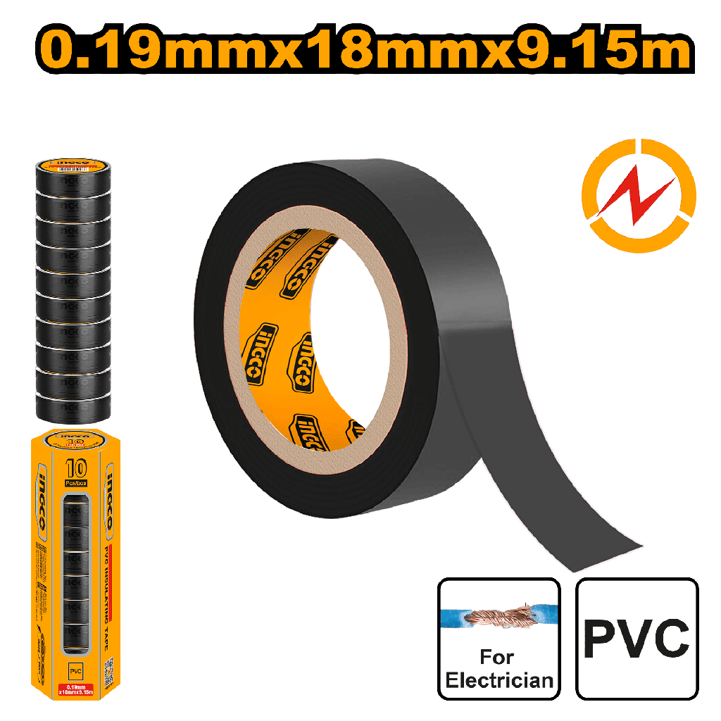 TAPE ELECTRICO PVC NEGRO 9.15M