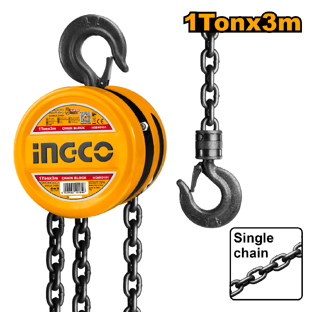 TECLE 1 TON 1 CADENA 322.5 N