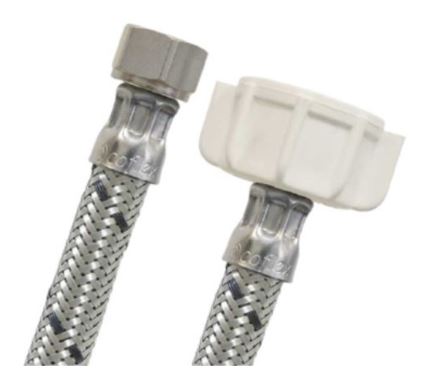 TUBO ABASTO INOX SANITARIO 20" X 3/8" X 7/8" AMERIFLOW