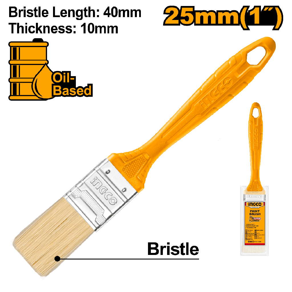 BROCHA MANGO DE PLASTICO 1"