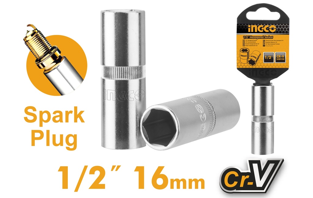 SACA BUJIA 1/2" X 16MM