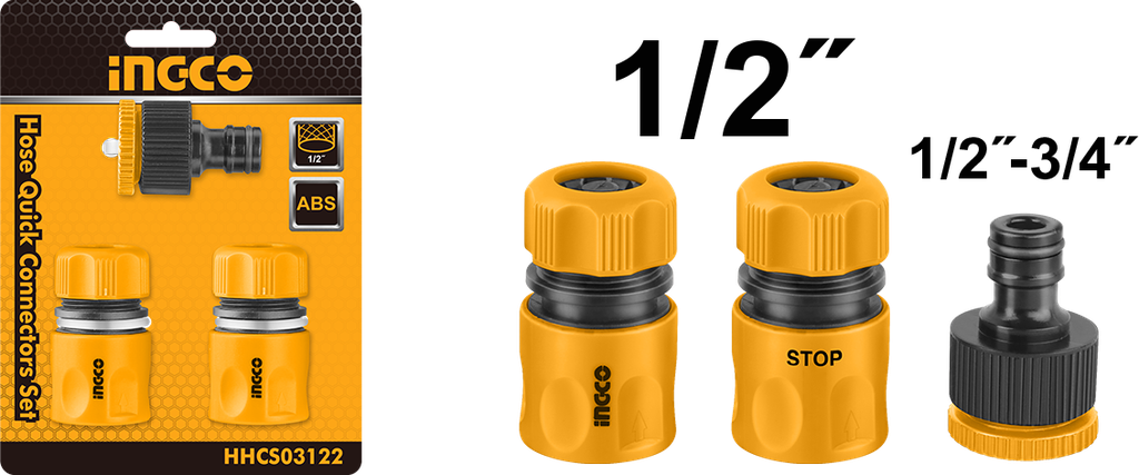 CONECCION RAPIDA MANGUERA SET 3 PCS