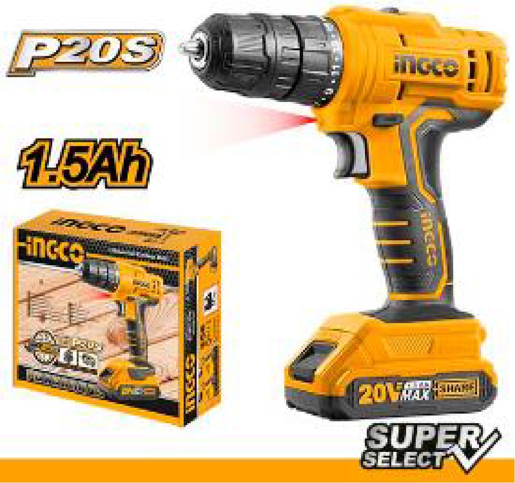 TALADRO 20V 1.5Ah 3/8"