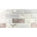 AZULEJO 25 X 50 N. MARBLEBRICK BLANCO (16PZA/2.00MT)