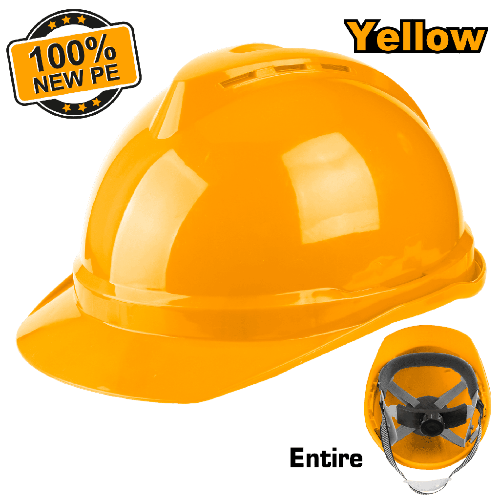 CASCO DE SEGURIDAD AMARILLO VENTILADO