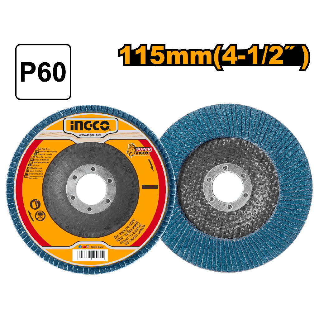 DISCO MIL HOJAS ZIRCONIO 4-1/2" X 7/8" P60