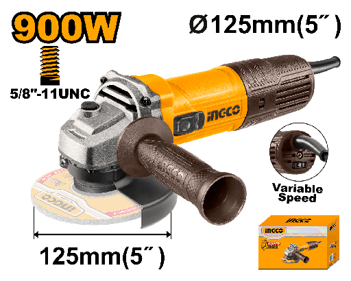 [UAG900285] ESMERILADORA ANGULAR 900W 5"
