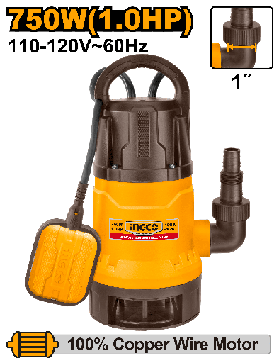 [USPD7508] BOMBA SUMERGIBLE 7M 1HP