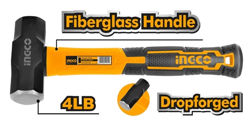 [HSLH8804] MAZO 4LB MANGO DE FIBRA