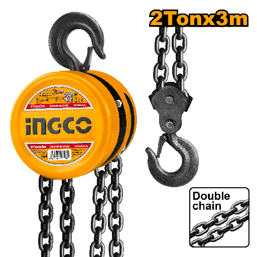 [HCBK0102] TECLE 2TON 2 CADENA 345N 3M