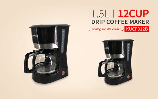 [KUCF012B] CAFETERA 1.5L 900W
