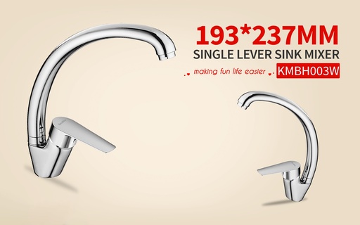 [KMBH003W] LLAVE DE FREGADOR SENCILLA PALANCA 1/2"