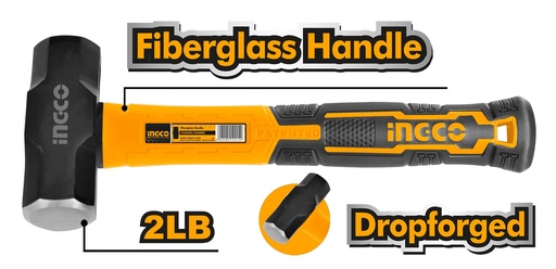 [HSLH8802] MAZO 2LB MANGO DE FIBRA