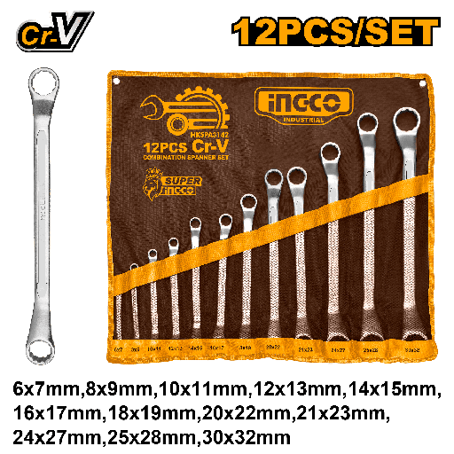 [HKSPA3142] LLAVE DE COMBINACION 6-32MM 12 PCS