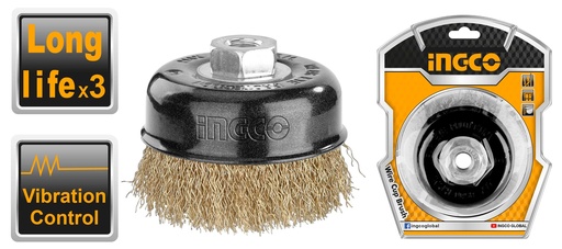 [UWB10755] CEPILLO COPA DE ALAMBRE 3" PLUS