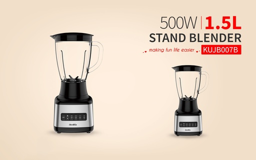 [KUJB007B] LICUADORA 1.5L 500W