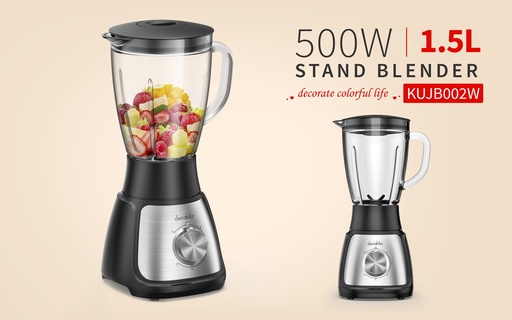 [KUJB002W] LICUADORA 1.5L 500W